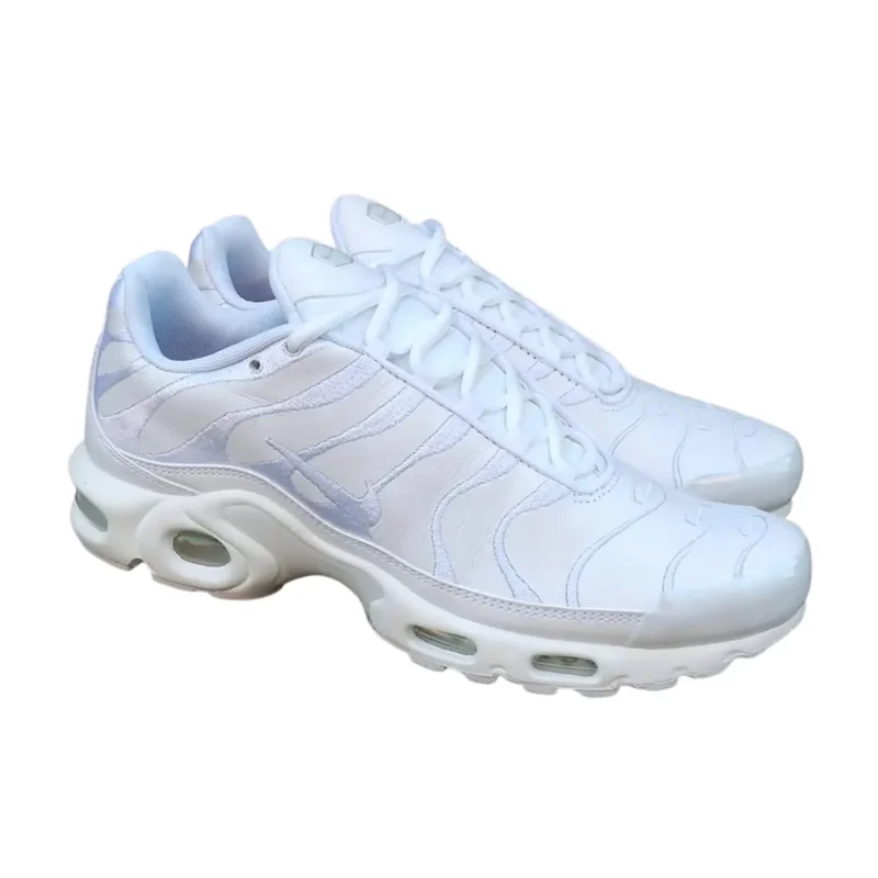 Nike Air Max Plus Tn Triple White Leather Blanc SKU-AJ2029-100